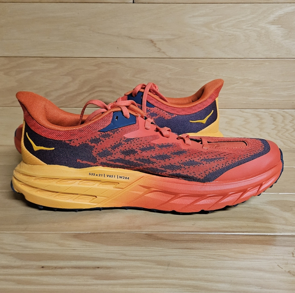 Hoka One One Speedgoat 5 Wide 2E Mens Running Shoes Sneaker 1123159 - Picture 7 of 11